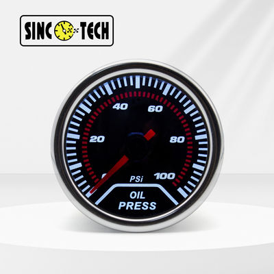 6146T Sinco Tech 오일 프레스 게이지 미터 자동 모바일 포인터 디스플레이 52mm 자동차