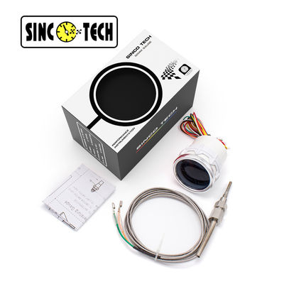 SINCOTECH 배기 가스 온도 게이지 6149T 센서 흰색 2 ''자동차 자동 모바일 미터